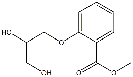 o-(2,3-Dihydroxypropoxy)benzoic acid methyl ester Struktur