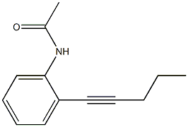 N-[2-(1-Pentynyl)phenyl]acetamide Struktur