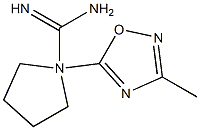 N2-(3-Methyl-1,2,4-oxadiazole-5-yl)-1-pyrrolidinecarboxamidine Struktur