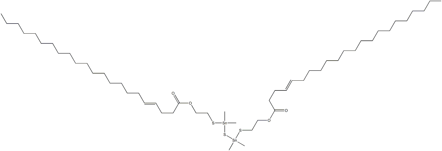 Bis[dimethyl[[2-(3-henicosenylcarbonyloxy)ethyl]thio]stannyl] sulfide Struktur