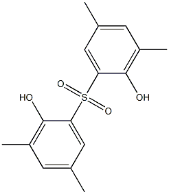 2,2'-Dihydroxy-3,3',5,5'-tetramethyl[sulfonylbisbenzene] Struktur