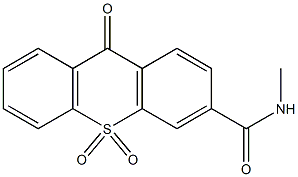 3-Methylaminocarbonyl-9-oxo-9H-thioxanthene 10,10-dioxide Struktur