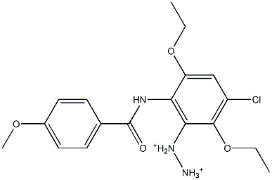 4-Methoxy-2',5'-diethoxy-4'-chloro-6'-diazoniobenzanilide Struktur