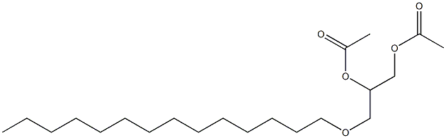 1-O-Tetradecyl-2-O,3-O-diacetylglycerol Struktur