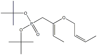 [2-[(Z)-2-Butenyloxy]-2-butenyl]phosphonic acid di-tert-butyl ester Struktur