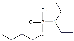 N,N-Diethylamidophosphoric acid hydrogen butyl ester Struktur