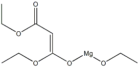 Ethoxy[1-ethoxy-2-(ethoxycarbonyl)vinyloxy]magnesium Struktur