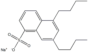 5,7-Dibutyl-1-naphthalenesulfonic acid sodium salt Struktur