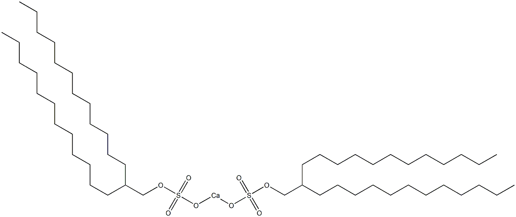 Bis(2-dodecyltetradecyloxysulfonyloxy)calcium Struktur