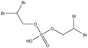 Phosphoric acid hydrogen bis(2,2-dibromoethyl) ester Struktur