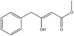 (Z)-3-Hydroxy-4-phenyl-2-butenoic acid methyl ester Struktur