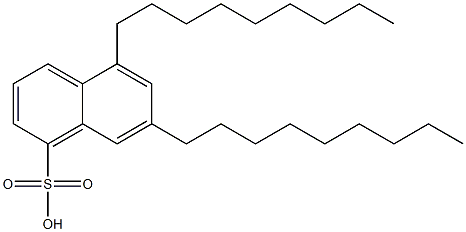 5,7-Dinonyl-1-naphthalenesulfonic acid Struktur