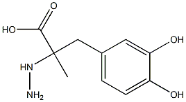 3-(3,4-Dihydroxyphenyl)-2-hydrazino-2-methylpropionic acid Struktur