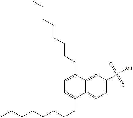 5,8-Dioctyl-2-naphthalenesulfonic acid Struktur