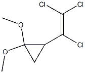 1-(3,3-Dimethoxycyclopropyl)-1,2,2-trichloroethene Struktur