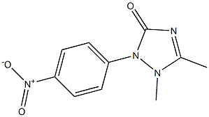 2-(4-Nitrophenyl)-1,5-dimethyl-1,2-dihydro-3H-1,2,4-triazol-3-one Struktur