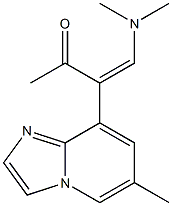 6-Methyl-8-[1-[(dimethylamino)methylene]-2-oxopropyl]imidazo[1,2-a]pyridine Struktur