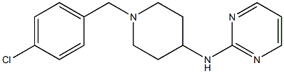 N-[1-(p-Chlorobenzyl)-4-piperidyl]-2-pyrimidinamine Struktur