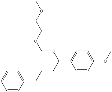 1-Methoxy-4-[1-[(2-methoxyethoxy)methoxy]-4-phenylbutyl]benzene Struktur