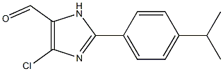 2-[4-(1-Methylethyl)phenyl]-4-chloro-1H-imidazole-5-carbaldehyde Struktur