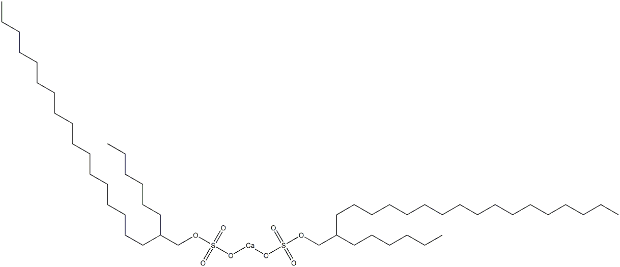 Bis(2-hexylnonadecyloxysulfonyloxy)calcium Struktur