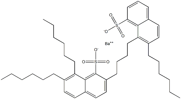 Bis(7,8-dihexyl-1-naphthalenesulfonic acid)barium salt Struktur