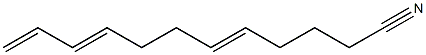 5,9,11-Dodecatrienenitrile Struktur