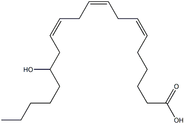 (6Z,9Z,12Z)-15-Hydroxy-6,9,12-icosatrienoic acid Struktur