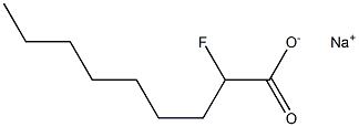 2-Fluoropelargonic acid sodium salt Struktur