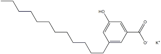 3-Dodecyl-5-hydroxybenzoic acid potassium salt Struktur