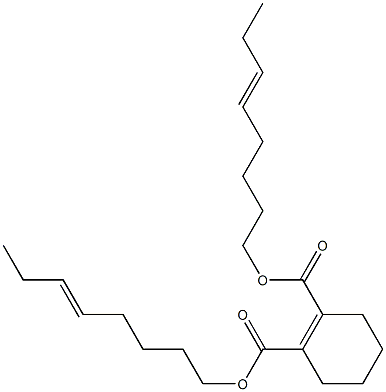 1-Cyclohexene-1,2-dicarboxylic acid bis(5-octenyl) ester Struktur