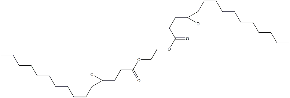 Bis(4,5-epoxypentadecanoic acid)1,2-ethanediyl ester Struktur