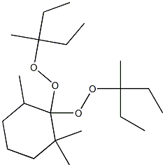 2,2,6-Trimethyl-1,1-bis(1-ethyl-1-methylpropylperoxy)cyclohexane Struktur