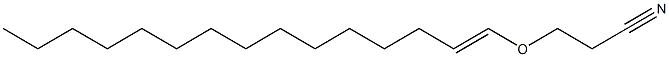 3-(1-Pentadecenyloxy)propiononitrile Struktur