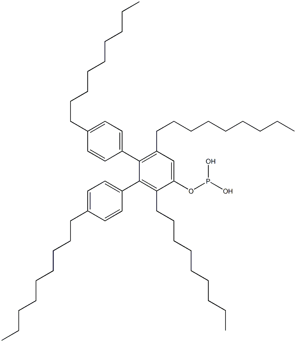 Phosphorous acid bis(4-nonylphenyl)2,5-dinonylphenyl ester Struktur