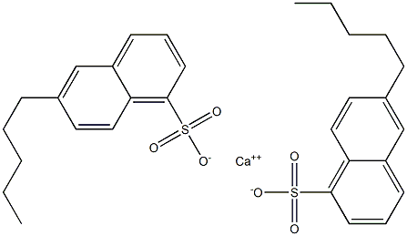 Bis(6-pentyl-1-naphthalenesulfonic acid)calcium salt Struktur