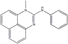 N-Phenyl-1-methyl-1H-perimidin-2-amine Struktur