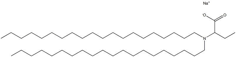 2-(Diicosylamino)butyric acid sodium salt Struktur