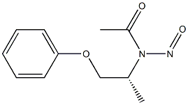 (+)-N-[(R)-1-Methyl-2-phenoxyethyl]-N-nitrosoacetamide Struktur