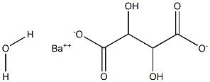 Barium tartrate monohydrate Struktur