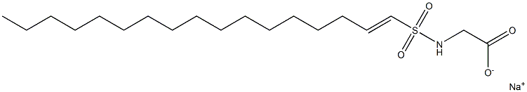 N-(1-Heptadecenylsulfonyl)glycine sodium salt Struktur