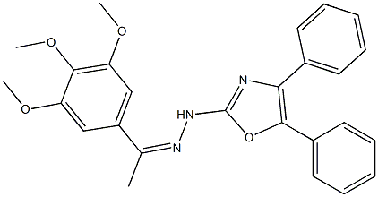 3',4',5'-Trimethoxyacetophenone (4,5-diphenyloxazol-2-yl)hydrazone Struktur