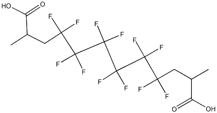 2,11-Dimethyl-4,4,5,5,6,6,7,7,8,8,9,9-dodecafluorododecanedioic acid Struktur