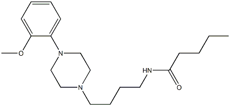 N-[4-[4-(2-Methoxyphenyl)-1-piperazinyl]butyl]-valeramide Struktur