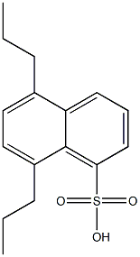 5,8-Dipropyl-1-naphthalenesulfonic acid Struktur