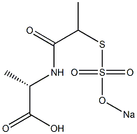 N-[2-[[(Sodiooxy)sulfonyl]thio]propionyl]-L-alanine Struktur