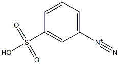 m-Sulfobenzenediazonium Struktur