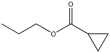 Cyclopropanecarboxylic acid propyl ester Struktur