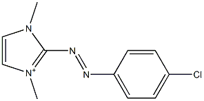 2-[(4-Chlorophenyl)azo]-1,3-dimethyl-1H-imidazol-3-ium Struktur