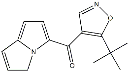 4-(Pyrrolizinocarbonyl)-5-tert-butylisoxazole Struktur